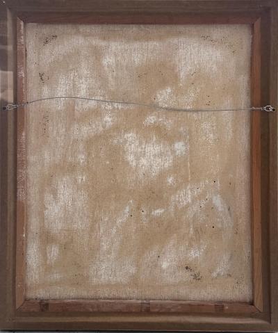Vintage Classical Shakespearean Pose Portrait Oil Painting Vintage Frame Signed