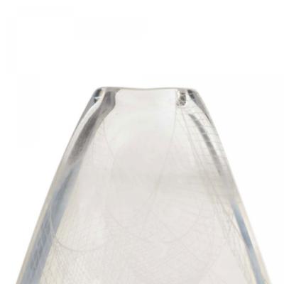 Vintage Clear Teardrop Shaped Glass Vase