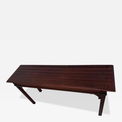 Vintage Council Mahogany Chinese Chippendale Style Console Table