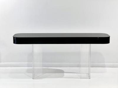 Vintage Curved Acrylic Console