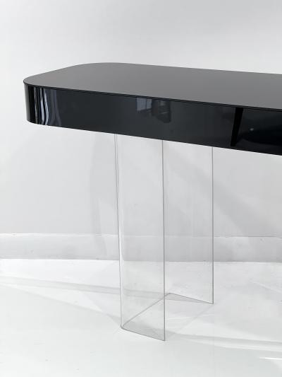Vintage Curved Acrylic Console