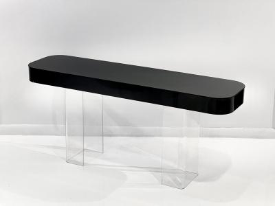 Vintage Curved Acrylic Console