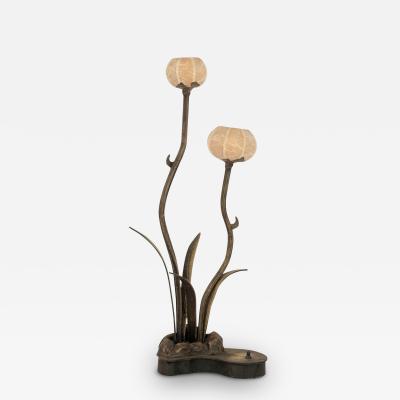 Vintage Custom Flower Table Lamp