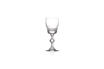 Vintage Czech Cut Crystal Decanter and Cordial Glass Set