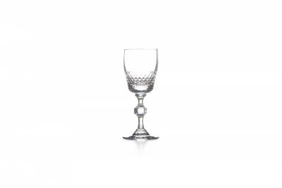 Vintage Czech Cut Crystal Decanter and Cordial Glass Set