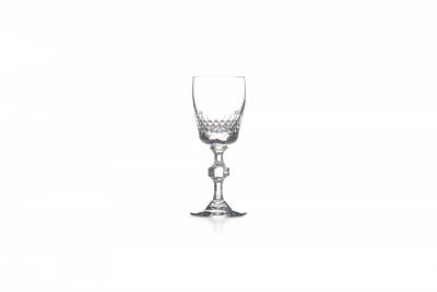 Vintage Czech Cut Crystal Decanter and Cordial Glass Set