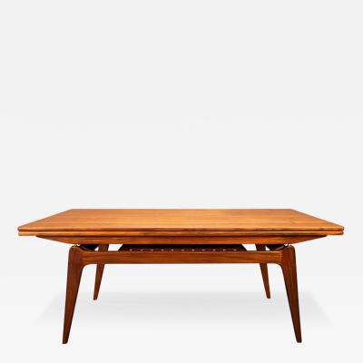 Vintage Danish Mid Century Modern Teak Elevator Coffee Dining Table by BC Mobler