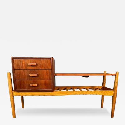 Vintage Danish Mid Century Teak Entry Way Console Table by Arne Wahl Iversen
