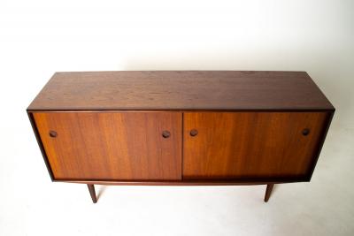 Vintage Danish Modern Teak Credenza with Afromosia Details