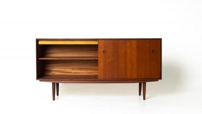 Vintage Danish Modern Teak Credenza with Afromosia Details