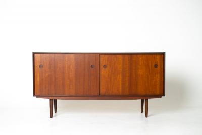 Vintage Danish Modern Teak Credenza with Afromosia Details