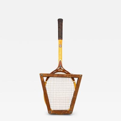 Vintage Davis Tennis Racket with Press USA 1970s