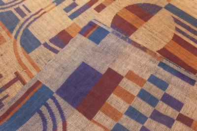 Vintage Deco Flat Weave Rug