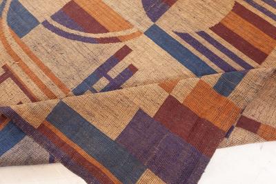 Vintage Deco Flat Weave Rug