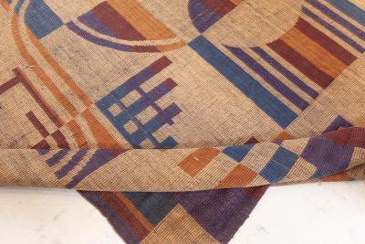 Vintage Deco Flat Weave Rug