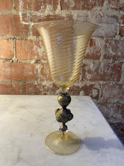 Vintage Decorative Italian Handcrafted Chalice 1970s