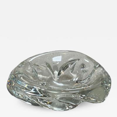 Vintage Decorative Small Glass Shell Bowl 1960s