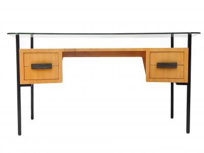 Vintage Desk Designed by Jacques Hitier for La Meridienne
