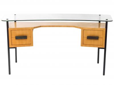 Vintage Desk Designed by Jacques Hitier for La Meridienne
