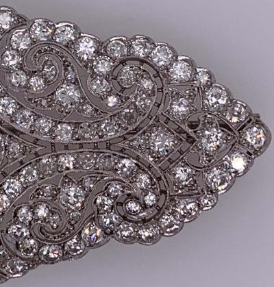Vintage Diamond Cluster Brooch