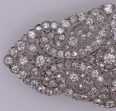 Vintage Diamond Cluster Brooch