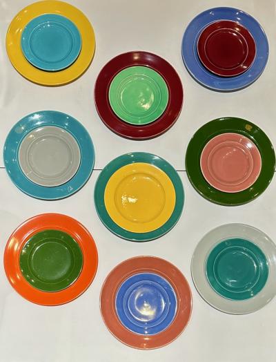 Vintage Dinnerware Pieces by Homer Laughlin 30 Year Harlequin Collection