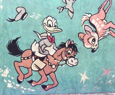 Vintage Disney Cartoon Rug