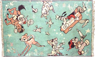 Vintage Disney Cartoon Rug