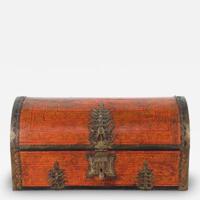 Vintage Domed Trunk in 19th Century Style Northern India
