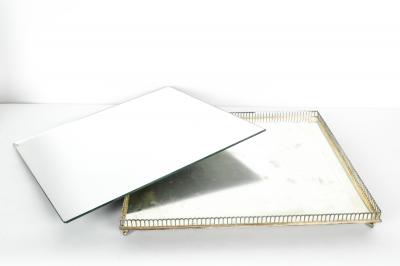 Vintage English Mirrored Centre Table Plateau or Tray