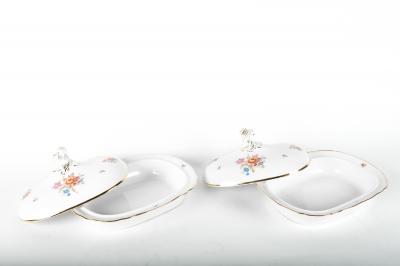 Vintage English Pair Porcelain Covered Tureen