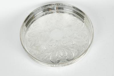 Vintage English Plate Round Gallery Tray