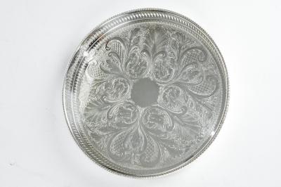 Vintage English Plate Round Gallery Tray