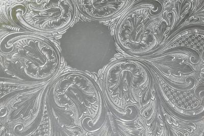 Vintage English Plate Round Gallery Tray