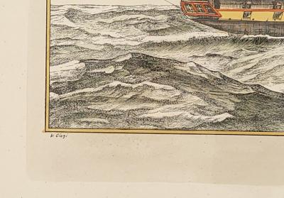 Vintage English Print The Clipper Ship Anglesey 