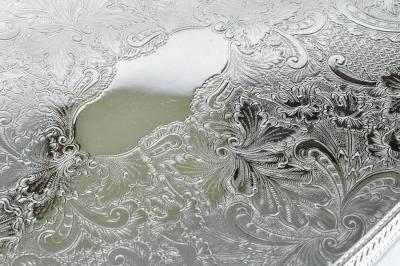 Vintage English Sheffield Barware Tray