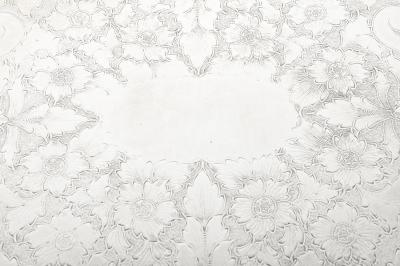 Vintage English Sheffield Plated Gallery Tray