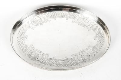 Vintage English Sheffield Plated Oval Tray