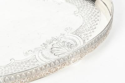 Vintage English Sheffield Plated Oval Tray