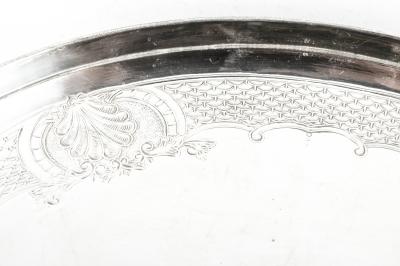 Vintage English Sheffield Plated Oval Tray