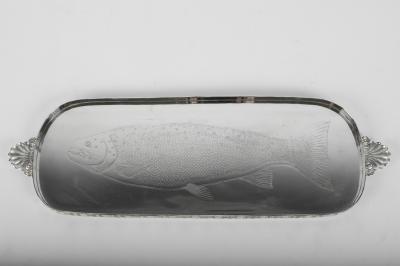 Vintage English Silver Plate Serving Tray 