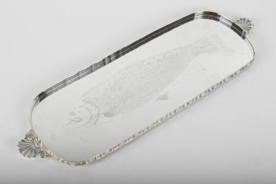 Vintage English Silver Plate Serving Tray 