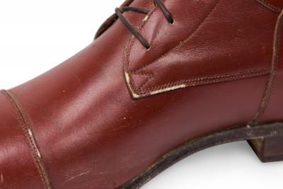 Vintage Equestrian Riding Boots with Wooden Stretcher Trees