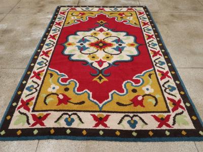 Vintage European Accent Rug