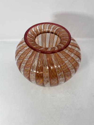 Vintage Filligrana Murano Glass Vase