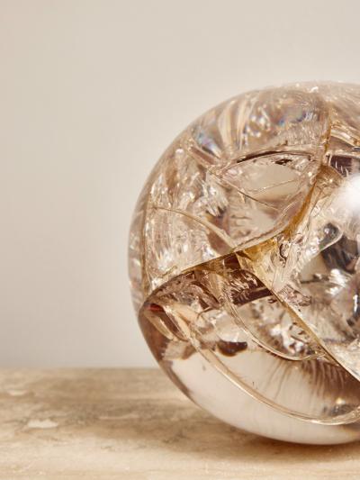 Vintage Fractal Resin Globe Sculpture