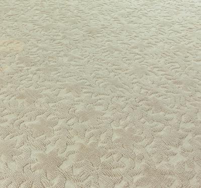 Vintage French Art Deco Cogolin Beige Rug