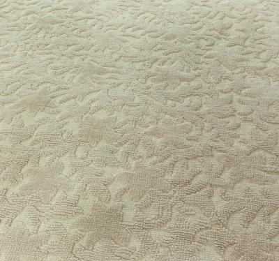 Vintage French Art Deco Cogolin Beige Rug
