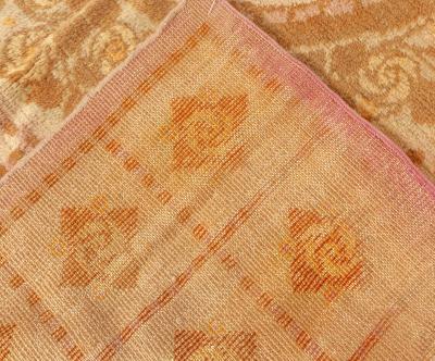 Vintage French Art Deco Handwoven Wool Carpet