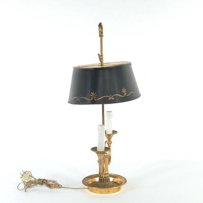 Vintage French Bouillotte Lamp circa 1950